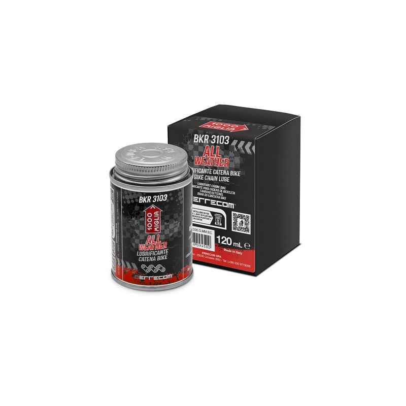 ERRECOM 1000 ميليا BKR 3103-4 أونصة سائلة (120 مل) علبة، زيت تشحيم دراجة لجميع الظروف الجوية، فرشاة مرفقة - Image 3